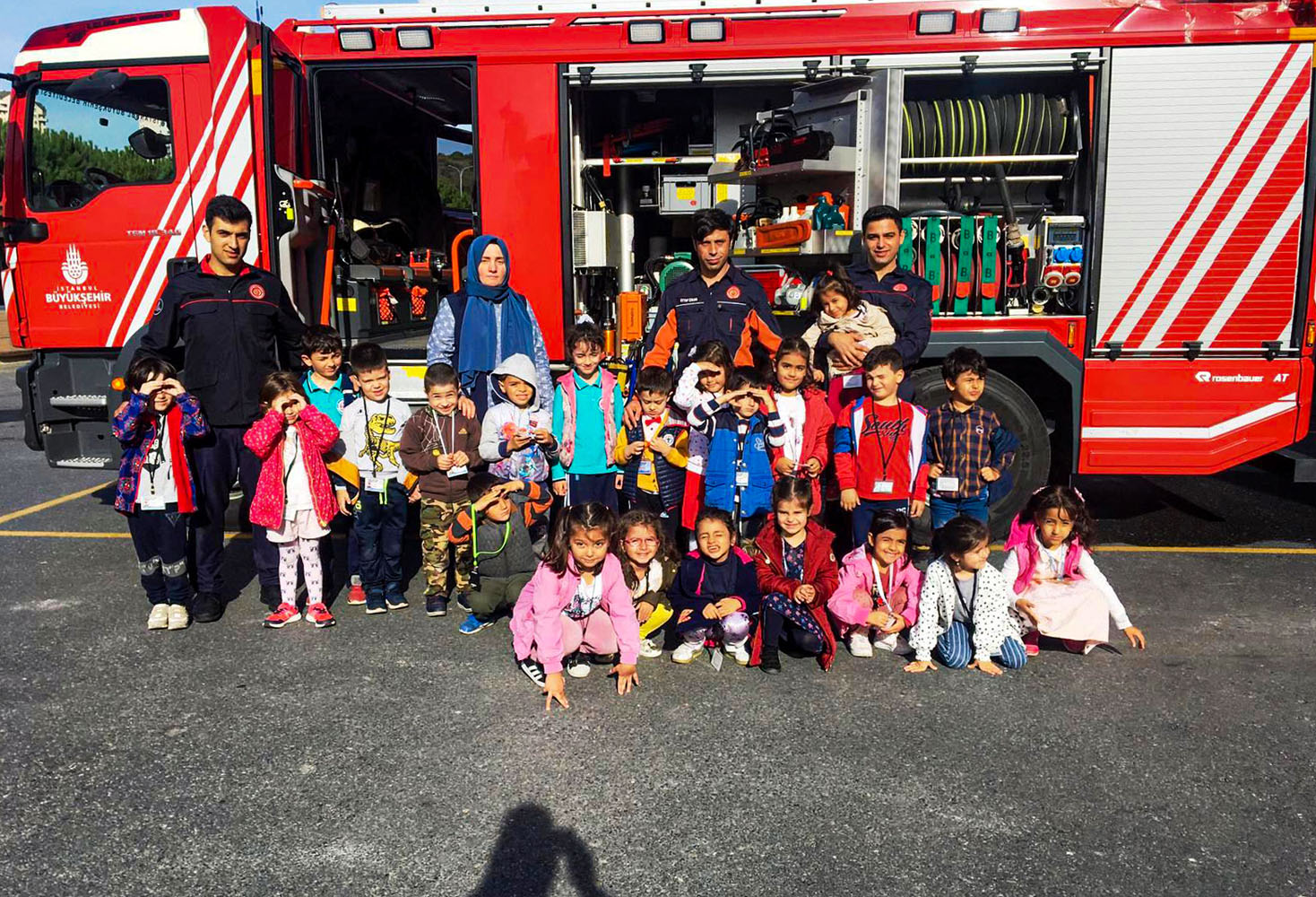 Primary school students visited our Başakşehir Fire Station - News - Istanbul Fire Department